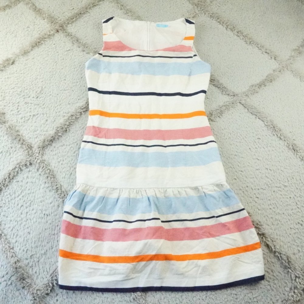 J. McLaughlin White and Blue Mini Dress